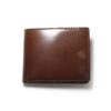 二つ折り財布 オイルコードバン 馬革 メンズ チャ FUJITAKA​