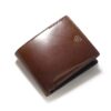 二つ折り財布 オイルコードバン 馬革 メンズ チャ FUJITAKA​