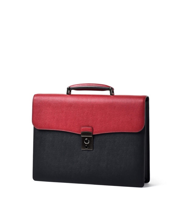 PORTER ビジネスバッグ ロゴ シルバー金具 A4可 レザー ブラック