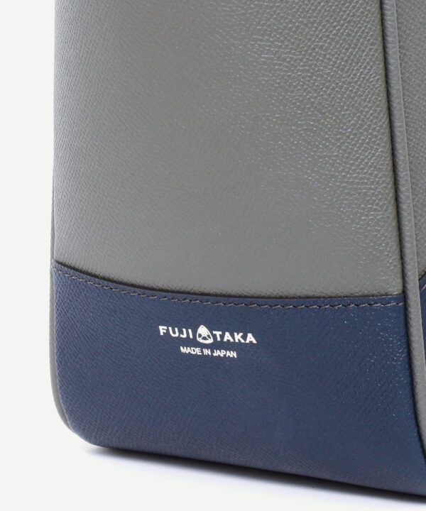 レザートートバッグ ビジネス 本革 A4 タテ型 撥水 メンズ コン グレー FUJITAKA