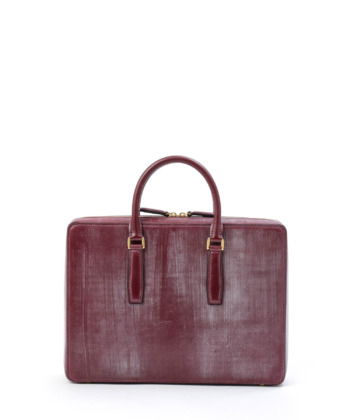 bridleleather ブライドルレザー レザーブリーフバッグ ビジネスバッグ 本革 A4 メンズ ワイン FUJITAKA