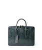 bridleleather ブライドルレザー レザーブリーフバッグ ビジネスバッグ 本革 A4 メンズ グリーン FUJITAKA