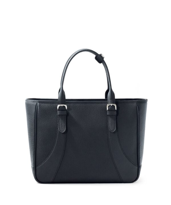 Leather briefcase, business DU PUY leather, A4 size, men's, black, FUJITAKA