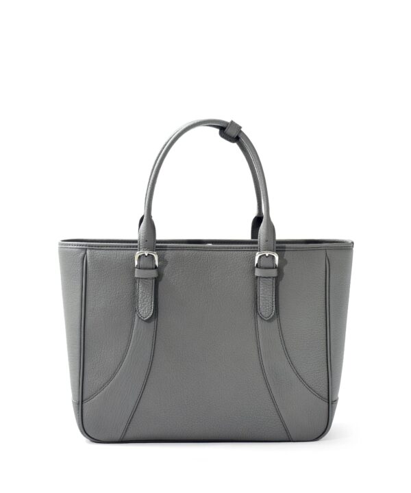 Leather briefcase Business DU PUY leather A4 Men's Grey FUJITAKA