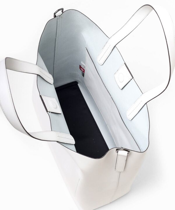 レザートートバッグ 牛革 メンズ A4 シロ FUJITAKA
