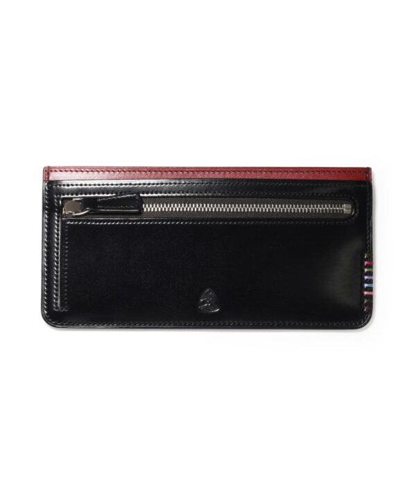 スリムウォレット長財布 オイルコードバン 馬革 メンズ クロ FUJITAKA​