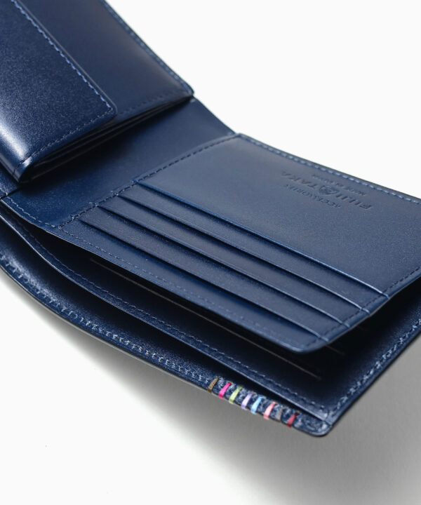 二つ折り財布 オイルコードバン 馬革 メンズ グリーン FUJITAKA​