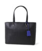 Tote bag, leather, B4 Leather men's, black, FUJITAKA
