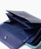 二つ折り財布 本革 メンズ ブルー FUJITAKA​