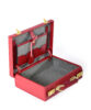 Leather Mini Trunk B5 Men Red FUJITAKA