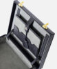 Leather Mini Trunk Genuine Leather B5 Men's Black FUJITAKA