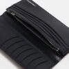 かぶせ長財布 本革 メンズ クロ FUJITAKA