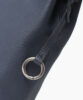 Leather Drawstring Bag Men's Navy FUJITAKA