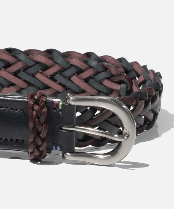 MLB629_01_007_02 メッシュ レザーベルト