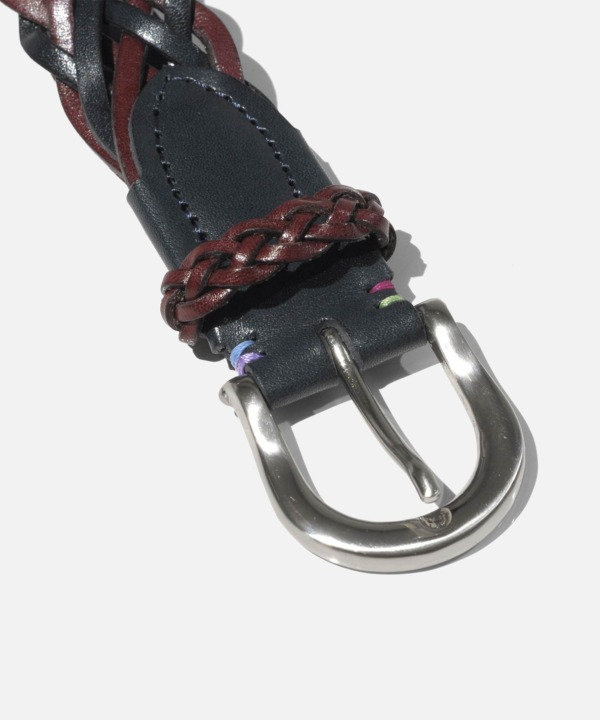 MLB629_01_007_03 メッシュ レザーベルト