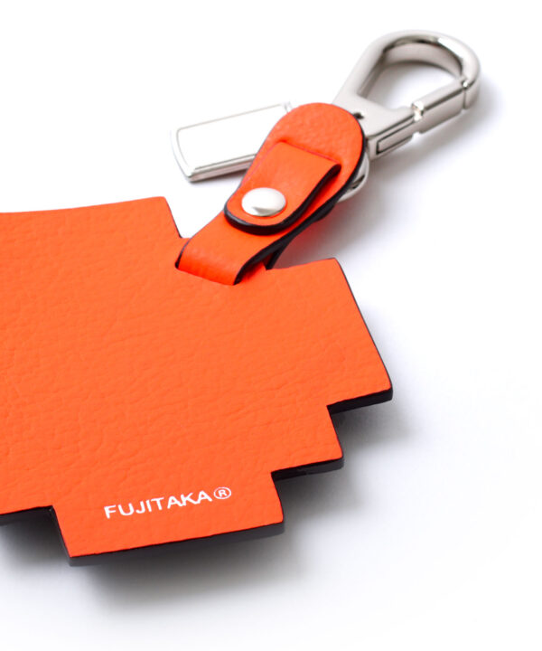 キーホルダー 革小物 本革 メンズ グレー カモフラージュ柄 迷彩 FUJITAKA