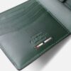 二つ折り財布 本革 レザー メンズ グリーン FUJITAKA