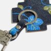 KYOTO Leather SUMINAGASHI 唐草 キーホルダー 【匠】