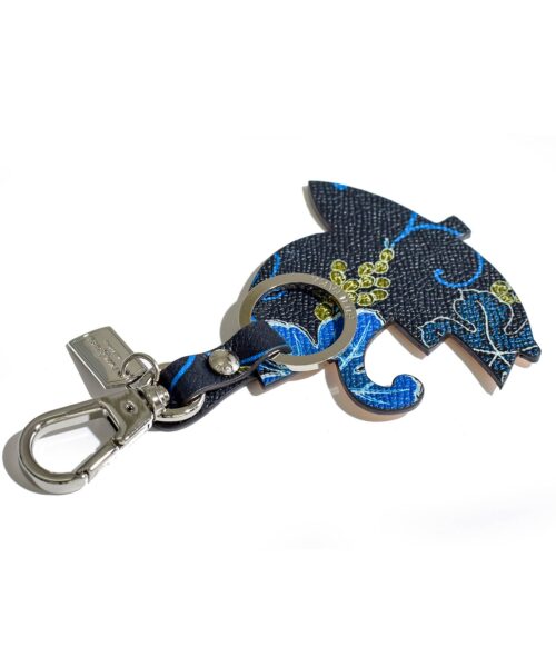 KYOTO Leather SUMINAGASHI 唐草 キーホルダー【粋】
