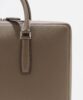 Leather briefcase, business bag, leather, A4, men's, Taupe FUJITAKA