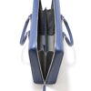 レザーブリーフバッグ ビジネスバッグ 本革 A4 ロケット型 メンズ インクブルー FUJITAKA