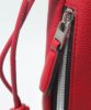 レザー巾着バッグ ショルダーバッグ 本革 ミニ メンズ アカ FUJITAKA