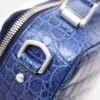 レザーショルダーバッグ クロコダイル メンズ ブルー FUJITAKA
