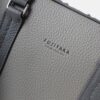 レザーブリーフバッグ ビジネスバッグ 本革 ミニ メンズ グレー FUJITAKA