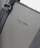 レザーブリーフバッグ ビジネスバッグ 本革 ミニ メンズ グレー FUJITAKA