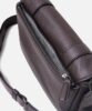Leather shoulder bag, genuine leather, mini, men's Chocolate Brown FUJITAKA