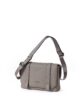 Leather shoulder bag, genuine leather, mini, men's, Taupe FUJITAKA