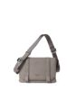 Leather shoulder bag, genuine leather, mini, men's, Taupe FUJITAKA