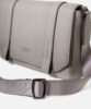 Leather shoulder bag, genuine leather, mini, men's, Taupe FUJITAKA