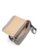 Leather shoulder bag, genuine leather, mini, men's, Taupe FUJITAKA