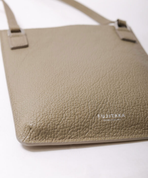スマホショルダーバッグ ゴートレザー 本革 山羊革 メンズ トープ FUJITAKA