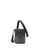Leather shoulder bag, mini, men's, black, FUJITAKA