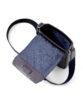 Leather shoulder bag, mini, men's, black, FUJITAKA