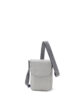 Leather Shoulder bag mini men's grey FUJITAKA