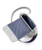Leather Shoulder bag mini men's grey FUJITAKA