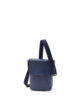 Leather shoulder bag, mini, men's, Navy FUJITAKA
