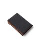 Full gusset business card holder, leather goods, leather, men's, black, FUJITAKA