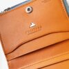 パスポケット付き 小銭入れ 財布 本革 メンズ ブルー FUJITAKA