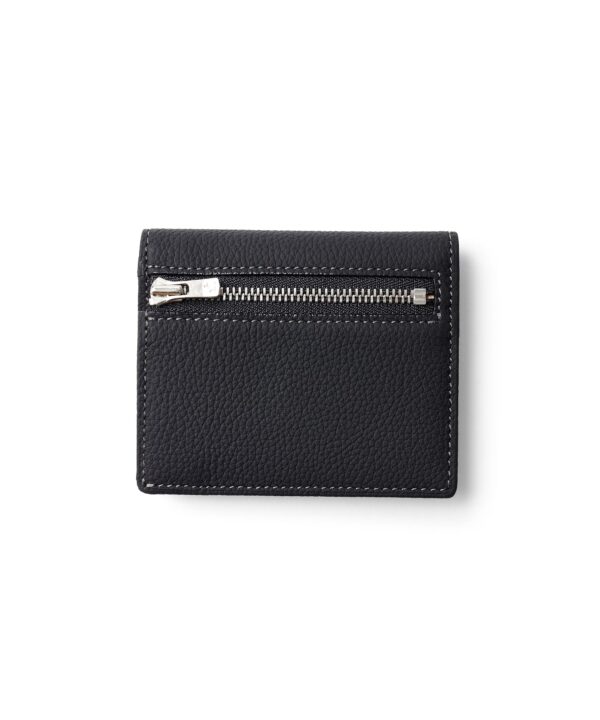 コンパクト 二つ折り財布 本革 メンズ クロ FUJITAKA