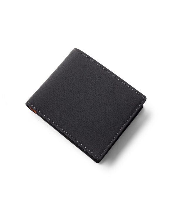 ムース レザー 本革 二つ折り財布 No.646637 クロ