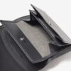 三つ折り財布 オイルコードバン 馬革 メンズ クロ FUJITAKA