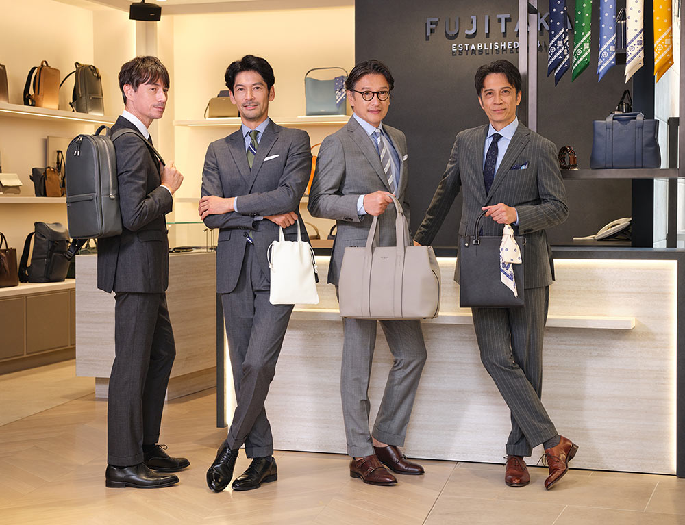 おじフェスとFUJITAKAのレザーバッグのコラボレーション
