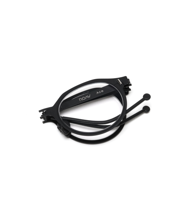 624001_00_01-black_06 リーディンググラス 老眼鏡 折りたたみ コンパクト メンズ ブラック ROAV FUJITAKA