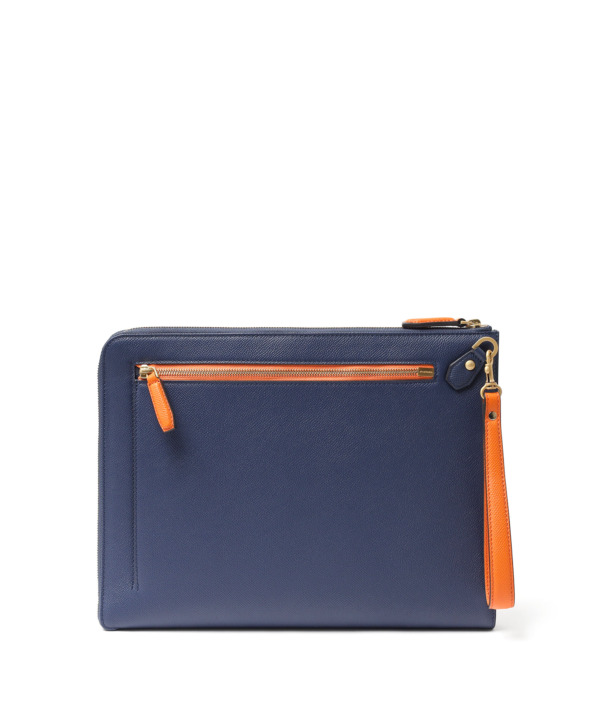 625251_00_62-inkblue_04 レザークラッチバッグ A4 本革 ワープロラックス カーフレザー メンズ インクブルー NO CHASER FUJITAKA