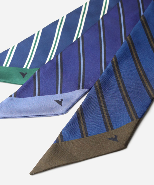 スカーフ ストライプ柄 シルク メンズ FUJITAKA