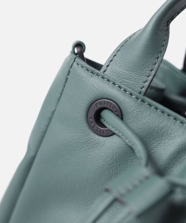 ショルダーバッグ レザー 牛革 メンズ FUJITAKA グリーン